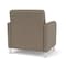 Lesro Siena Lounge Reception Wide Guest Chair, Brushed Steel, MD Farro Upholstery SN1201 - alternate 2
